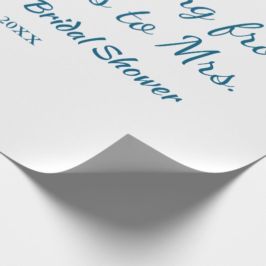 Reis bruidsfeest voeg naam datum toe van mevrouw cadeaupapier (Hoek)