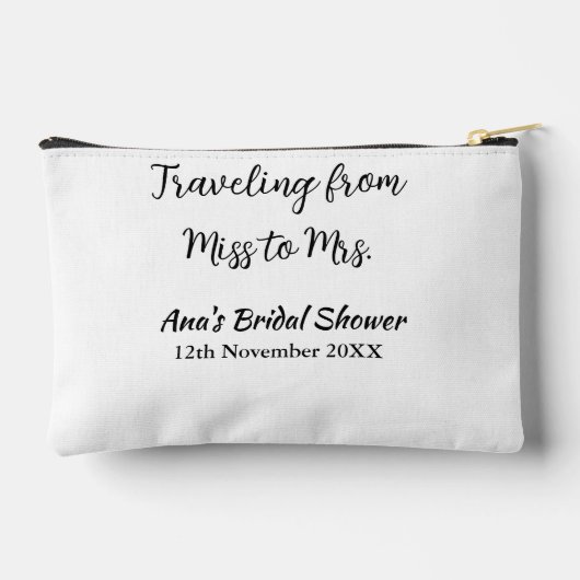 Reis bruidsfeest voeg naam datum toe van mevrouw etui (Achterkant)