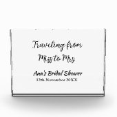 Reis bruidsfeest voeg naam datum toe van mevrouw fotoblokken (Voorkant)