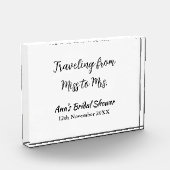 Reis bruidsfeest voeg naam datum toe van mevrouw fotoblokken (Links)