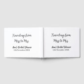 Reis bruidsfeest voeg naam datum toe van Miss naar Gastenboek (Volledig)