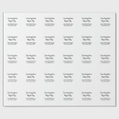 Reis bruidsfeest voeg naam datum toe van Miss tot  Cadeaupapier (Vlak)