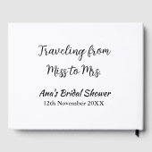 Reis bruidsfeest voeg naam datum toe van Miss tot  Gastenboek (Achterkant)