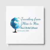 Reis bruidsfeest voeg naam datum toe van Miss tot Gastenboek (Voorkant)