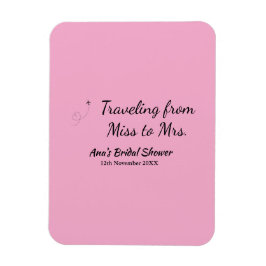 Reis bruidsfeest voeg naam datum toe van Miss tot  Magneet