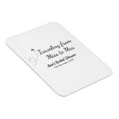 Reis bruidsfeest voeg naam datum toe van Miss tot  Magneet (Rechterzijde)