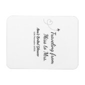 Reis bruidsfeest voeg naam datum toe van Miss tot  Magneet (Horizontaal)