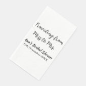 Reis bruidsfeest voeg naam datum toe van Miss tot  Servet (Hoek)