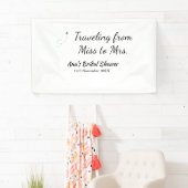 Reis bruidsfeest voeg naam datum toe van Miss tot Spandoek (Insitu)