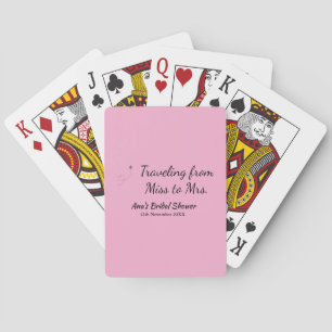 Reis bruidsmeisje feest naam datum miss naar mevro pokerkaarten