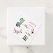 Reis Bruidsmeisje Feest: Reis van Juffrouw naar Me Bedankjes Labels (In situ)