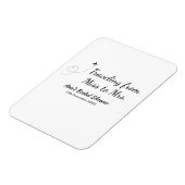 Reis bruidsmeisje feest voeg naam datum toe van Me Magneet (Linkerzijde)