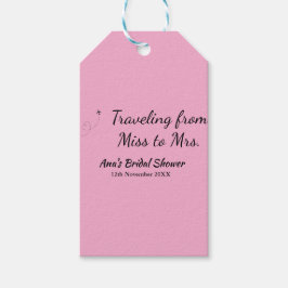 Reis bruidsmeisjelfeest voeg naam datum toe miss t cadeaulabel