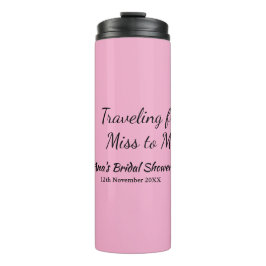 Reis bruidsmeisjesfeest voeg naam datum miss to Mr Thermosbeker