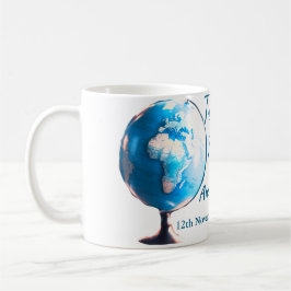 Reis bruidsuitnodiging voeg naam datum mevrouw toe koffiemok