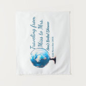 Reis bruidsuitnodiging voeg naam datum toe van Mis Wandkleed (Voorkant)