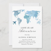 Reis Bruiloft Love Is An Adventure Kaart (Voorkant)