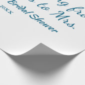 Reis bruiloftsshower voeg naam datum toe van juffr cadeaupapier (Hoek)