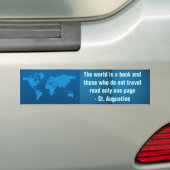 reis bumpersticker (Op auto)