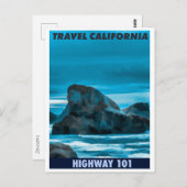 Reis California, Highway 101, Retro Travel Briefkaart (Voorkant / Achterkant)