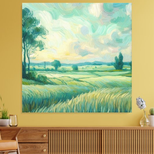 Reis Canvas Afdruk (Insitu (Woonkamer))