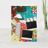Reis collage met iconische bezienswaardigheden Vak Kaart (Voorkant)