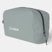 Reis Cosmetica Tas, Gepersonaliseerde Bruidsdouche Toilettasje (Rechterhoek)