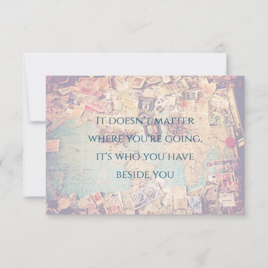 Reis de Geachte Kaart sparen de Datum (Voorkant)