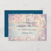 Reis de Geachte Kaart sparen de Datum (Voorkant / Achterkant)