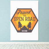 Reis de Open weg Canvas Afdruk (Insitu (Houten vloer))