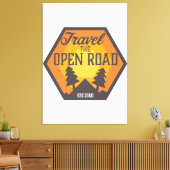 Reis de Open weg Canvas Afdruk (Insitu (Woonkamer))