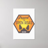 Reis de Open weg Canvas Afdruk (Voorkant)