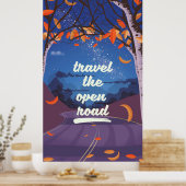Reis de open weg poster (Keuken)