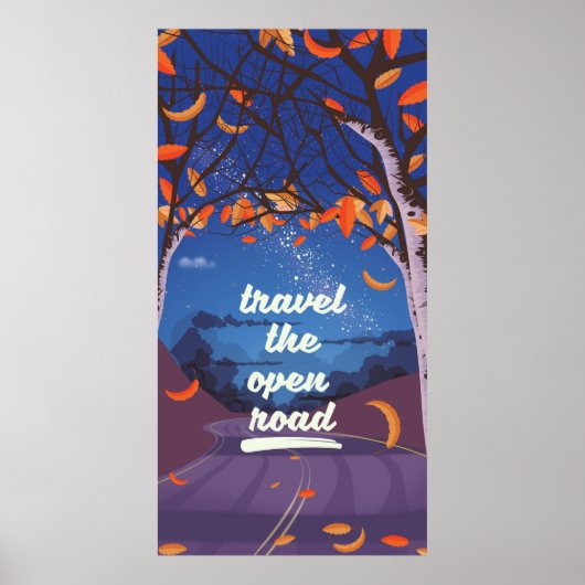 Reis de open weg poster (Voorkant)