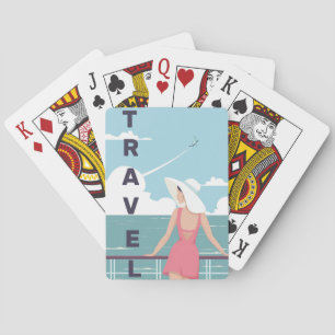 Reis de tijd van de Kunst om te reizen Pokerkaarten