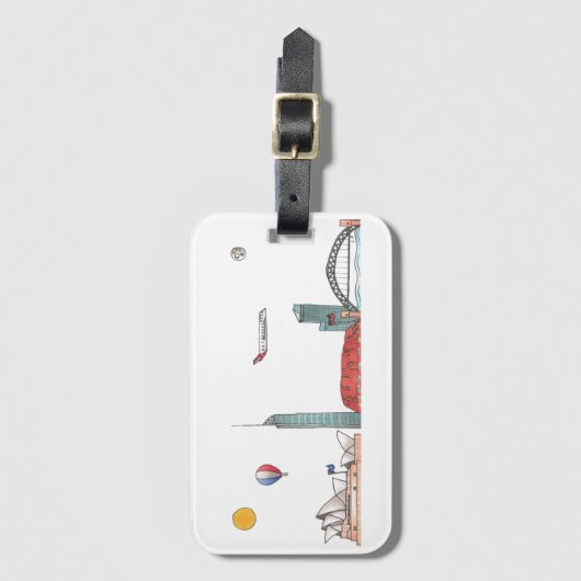 Reis de Wereld - Australië Bagagelabel (Voorkant (verticaal))