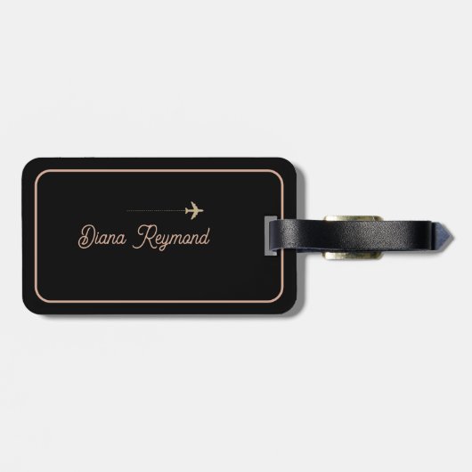 Reis de wereld bagagelabel (Achterkant horizontaal)