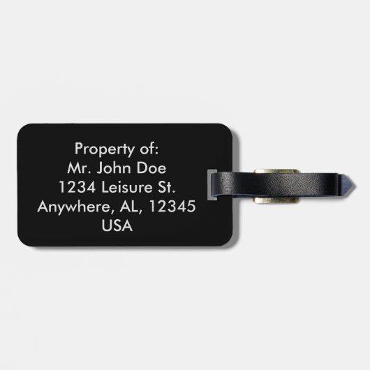 Reis de wereld - Bagagelabel met oude stijl (Achterkant horizontaal)