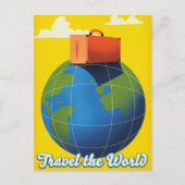 Reis de wereld briefkaart (Voorkant)