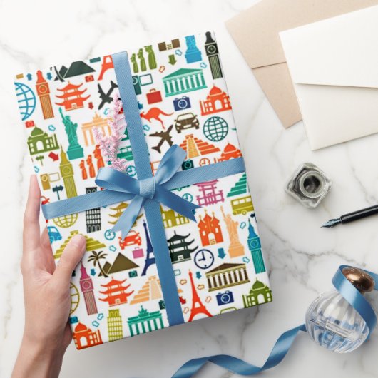 Reis de wereld cadeaupapier (Geschenken)