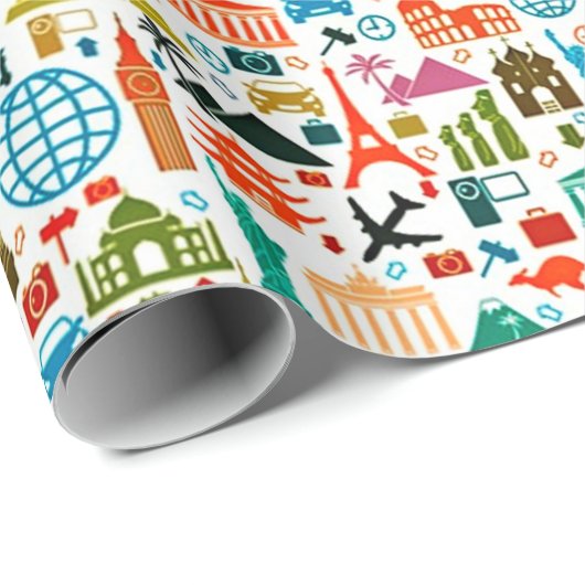 Reis de wereld cadeaupapier (Rol Hoek)