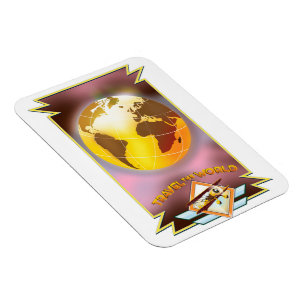 Reis de Wereld Gouden Globe Magneet