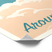 Reis de wereld - in stijl poster (Hoek)