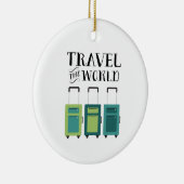 Reis de wereld keramisch ornament (Rechts)