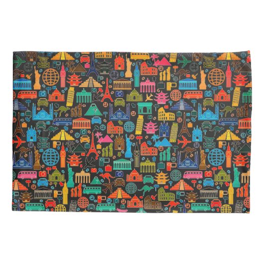 Reis de wereld kussensloop (Achterkant)