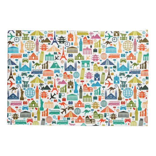 Reis de wereld kussensloop (Achterkant)