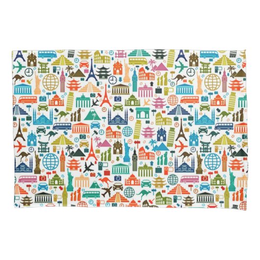 Reis de wereld kussensloop (Voorkant)