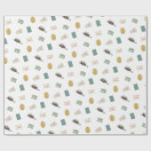 Reis de wereld paspoort camera tickets bagage cadeaupapier (Vlak)