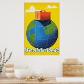 Reis de wereld poster (Keuken)
