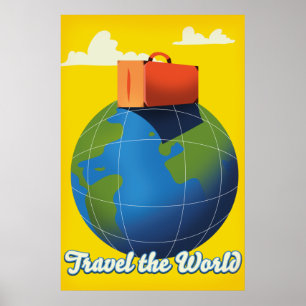 Reis de wereld poster